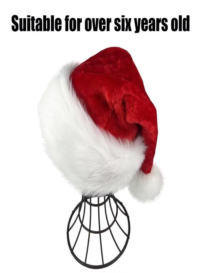 OLLULL Red Deluxe Kids Santa Hat for Colorful And Funny Christmas Theme Ages 6+ - Image 2